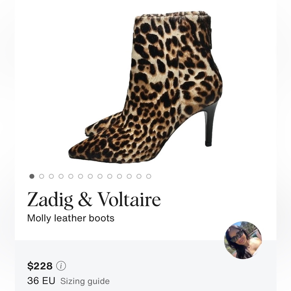 Zadig & Voltaire Leopard Heeled Boots